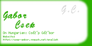 gabor csep business card